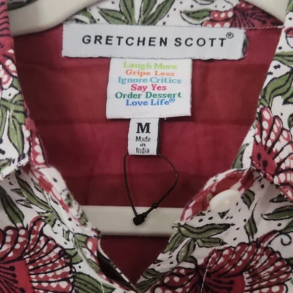 Gretchen Scott beautiful, cotton, button down shirt in great condition!🌺 - Picture 2 of 8
